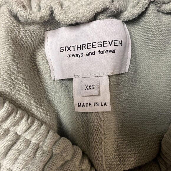 SIXTHREESEVEN The Sweat Short in Sage Size XXS NWOT $110 (9-9) - Picture 7 of 7